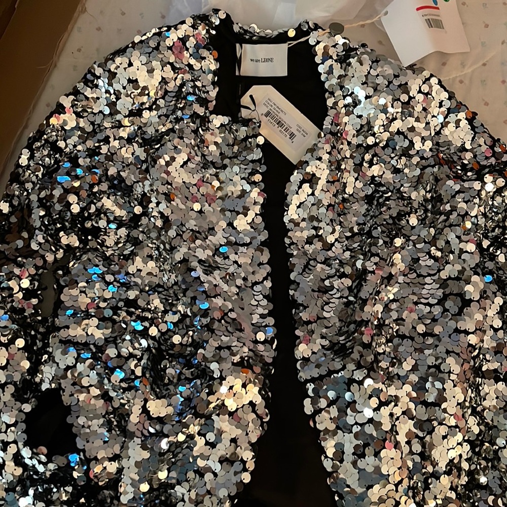 We Are Leone Sequin Coat S/M